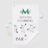 Funny Fathers Day Golf Towel Golfhanddoek (Insitu)