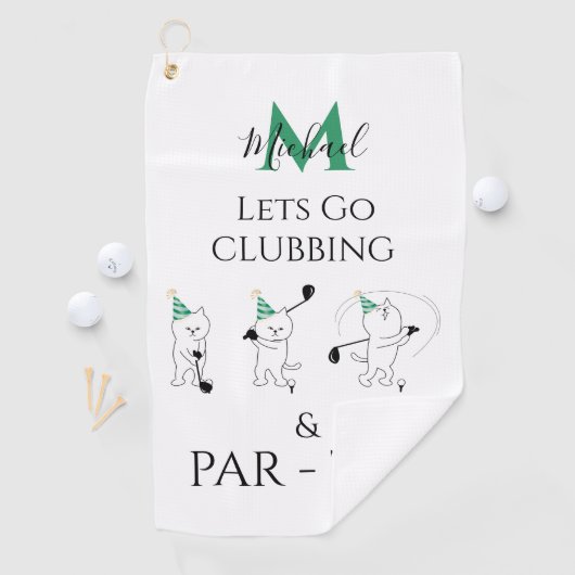 Funny Fathers Day Golf Towel Golfhanddoek (Insitu)