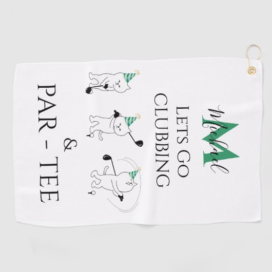 Funny Fathers Day Golf Towel Golfhanddoek (Horizontaal)