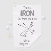 Funny Fathers Day Golfhanddoek (Insitu)