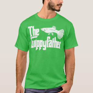 Funny Fathers Day Guppyfather Fish Aquarium Pe T-shirt