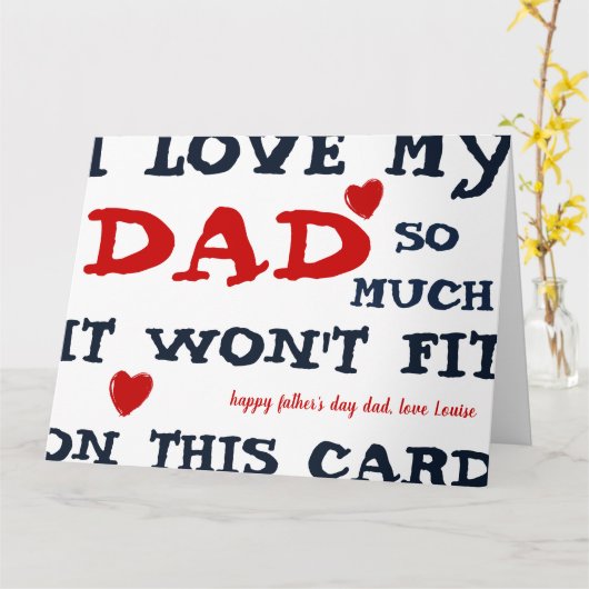 Funny Fathers Day Kaart (Gele Bloem)