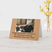 Funny Fathers Day Kaart (Gele Bloem)