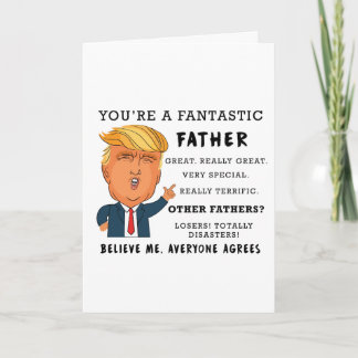 Funny Fathers Day Kaart - Donald Trump Kaart