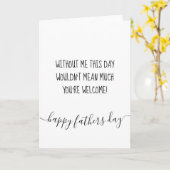 Funny Fathers Day Kaart Pap van Son from Daughter (Gele Bloem)