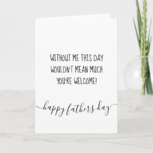 Funny Fathers Day Kaart Pap van Son from Daughter