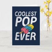 Funny Fathers Day Koudste Pop ooit Kaart (Gele Bloem)