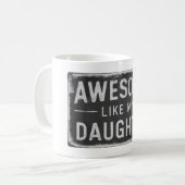 Funny Fathers Day Mok Gift van Dochter of Vrouw (Voorkant links)