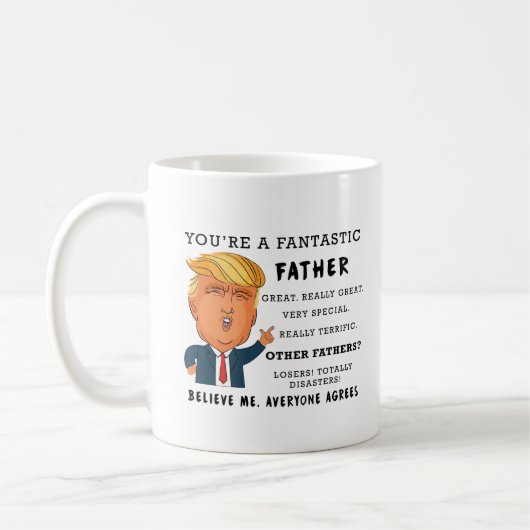 Funny Fathers Day Mug - Donald Trump Saying Koffiemok (Links)