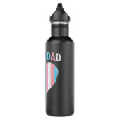 Funny Father's Day Proud Dad Transgender Gay Rainb Waterfles (Rechts)