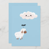 FUNNY FATHERS DAY SHEEP DENKT DAT HET DAGELIJKS IS FEESTDAGENKAART (Voorkant / Achterkant)