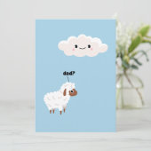 FUNNY FATHERS DAY SHEEP DENKT DAT HET DAGELIJKS IS FEESTDAGENKAART (Staand voorkant)
