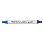 Funny "Faulty Pen" Bad Speller ballpoint Pen (Voorkant)