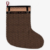 Funny Faux Fishnet Hosiery Naughty of Nice Grote Kerstsok (Voorkant)