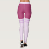 Funny Faux Overknee Sokken Paarse Leggings (Achterkant)