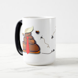 Funny Faux Poop Emoji Politieke Cartoon Mok