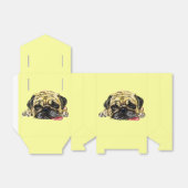 Funny Favor Box Pug Dog - Uw kleuren Bedankdoosjes (Uitgevouwen)