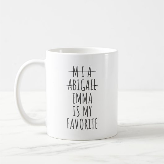 Funny Favoriete Kind Mok, Kerstcadeau voor mama, Koffiemok (Links)