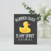 Funny Favorite Animal Rubber Duck Fan Briefkaart (Staand voorkant)