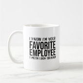 Funny Favorite Employee, Kantoor Workplace Koffiemok (Links)