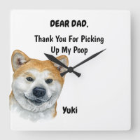 Funny Fawn Akita Inu Dad Waterverf Canine Art