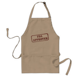 Funny FDA Goedgekeurde Humor Rode Stempel Standaard Schort