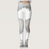 Funny Feathers Angel Wings Feather White Leggings (Voorkant)