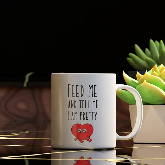 Funny Feed Me en vertel me dat ik ben Koffiemok