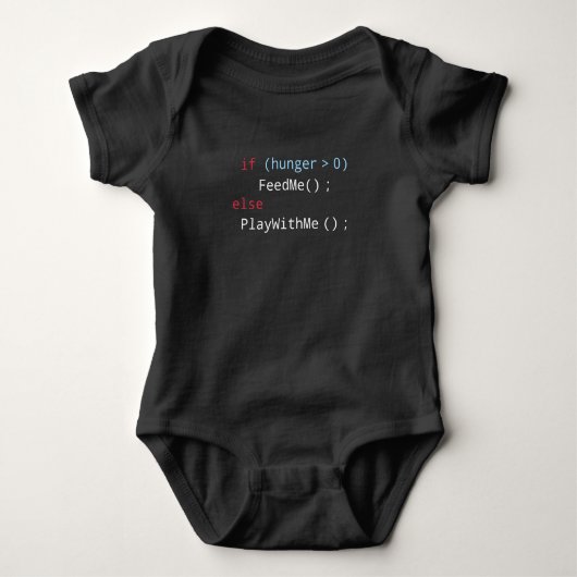 Funny FeedMe of PlayWithMe Code Donker Romper (Voorkant)