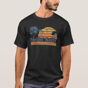 Funny Feelin Salty Beach Zomervakantie Vintage 7 T-shirt