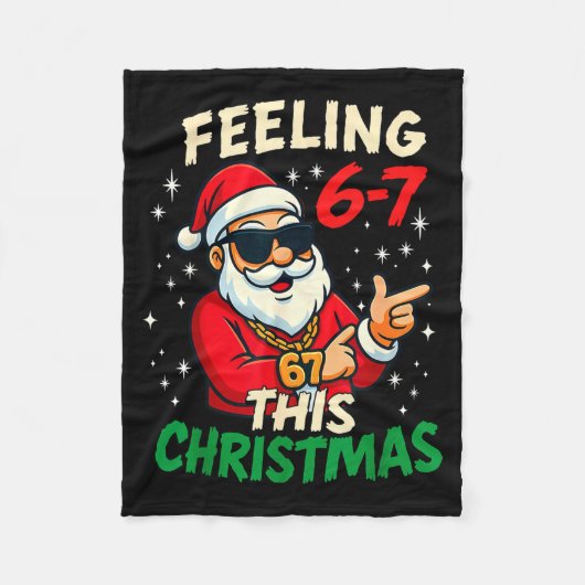 Funny Feeling 67 This Christmas Six Seven Meme Kid Fleece Deken (Voorkant)
