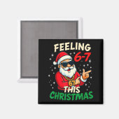 Funny Feeling 67 This Christmas Six Seven Meme Kid Magneet (Voorkant / Achterkant)