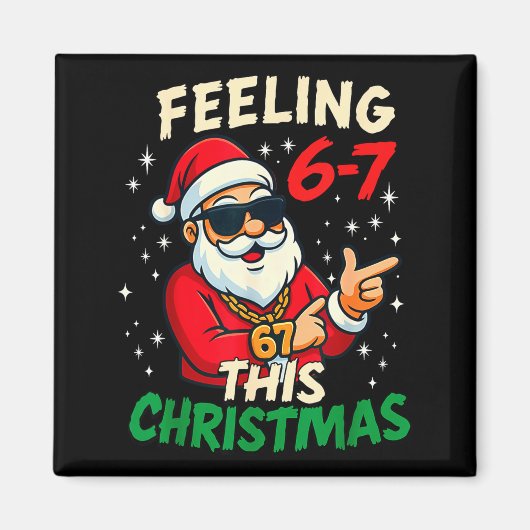 Funny Feeling 67 This Christmas Six Seven Meme Kid Magneet (Voorkant)