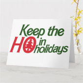 Funny Feestdagen Ho Kaart (Gele Bloem)