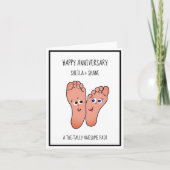 Funny Feet Jubileum Kaart (Voorkant)