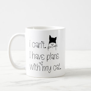 Funny Feline Pardon, ik heb geen plannen met kat. Koffiemok