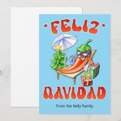 Funny Feliz Navidad Christmas Chili Feestdagenkaart (Voorkant / Achterkant)