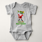 Funny Feliz Navidad Mexico Kerstmis Romper (Voorkant)