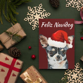 Funny Feliz Navidog Chihuahua Feestdagenkaart