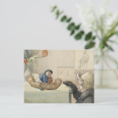 Funny Fellow Speelgoed met kind Briefkaart (Staand voorkant)