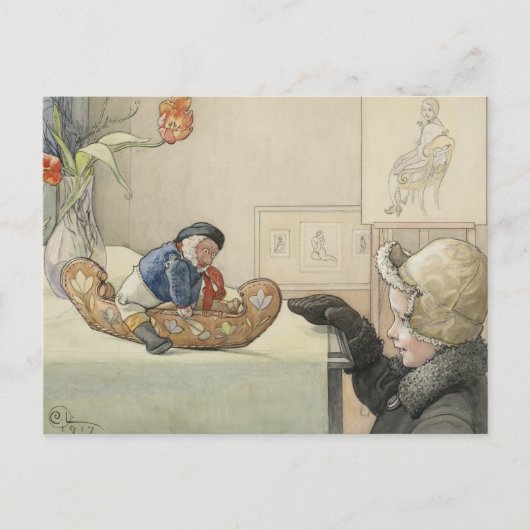 Funny Fellow Speelgoed met kind Briefkaart (Voorkant)