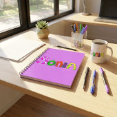 Funny Fellows Cartoon Naam Notitieboek | Sonia