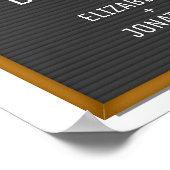 Funny Felt Letter Board Uw aangepaste tekst Poster (Hoek)