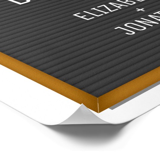 Funny Felt Letter Board Uw aangepaste tekst Poster (Hoek)