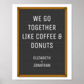 Funny Felt Letter Board Uw aangepaste tekst Poster (Voorkant)