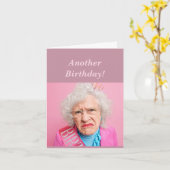 Funny Feminine Birthday Humor Alle Nighters Kaart (Gele Bloem)