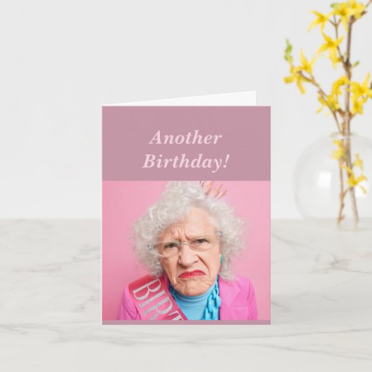 Funny Feminine Birthday Humor Alle Nighters Kaart (Gele Bloem)