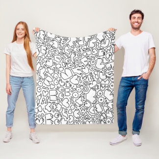 Funny feminist baby fleece deken