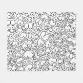 Funny feminist baby fleece deken (Voorkant (Horizontaal))