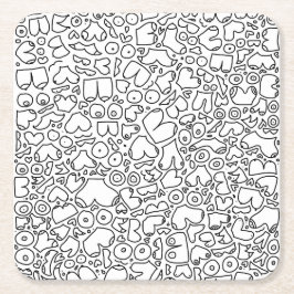 Funny feminist baby kartonnen onderzetters